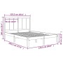 Small double solid pine wood bed frame 120x190 cm by vidaXL, Beds and slatted bases - Ref: Foro24-3105700, Price: 120,41 €, D...