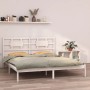Weißer Massivholzbettrahmen 200x200 cm von vidaXL, Betten und Lattenroste - Ref: Foro24-3105686, Preis: 143,13 €, Rabatt: %