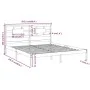 White solid wood bed frame 200x200 cm by vidaXL, Beds and slatted bases - Ref: Foro24-3105686, Price: 141,35 €, Discount: %
