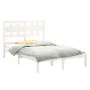 Solid white pine wood bed frame 120x200 cm by vidaXL, Beds and slatted bases - Ref: Foro24-3105661, Price: 118,65 €, Discount: %