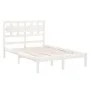 Solid white pine wood bed frame 120x200 cm by vidaXL, Beds and slatted bases - Ref: Foro24-3105661, Price: 118,65 €, Discount: %