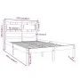 Solid white pine wood bed frame 120x200 cm by vidaXL, Beds and slatted bases - Ref: Foro24-3105661, Price: 118,65 €, Discount: %