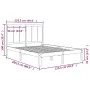 Solid pine wood bed frame 120x200 cm by vidaXL, Beds and slatted bases - Ref: Foro24-3105725, Price: 116,37 €, Discount: %