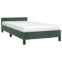 Dunkelgrüner Samtbettrahmen mit Kopfteil 90x190 cm von vidaXL, Betten und Lattenroste - Ref: Foro24-347546, Preis: 91,61 €, R...