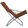 Sillas de playa plegables 2 unidades tela marrón by vidaXL, Garden chairs - Ref: Foro24-47906, Price: 99,68 €, Discount: %