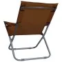 Sillas de playa plegables 2 unidades tela marrón by vidaXL, Garden chairs - Ref: Foro24-47906, Price: 99,68 €, Discount: %