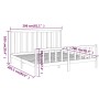 Solid gray pine wood bed frame 200x200 cm by vidaXL, Beds and slatted bases - Ref: Foro24-3106725, Price: 171,12 €, Discount: %