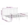 Solid gray pine wood bed frame 200x200 cm by vidaXL, Beds and slatted bases - Ref: Foro24-3106725, Price: 168,98 €, Discount: %