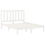 Weißer Massivholzbettrahmen 160x200 cm von vidaXL, Betten und Lattenroste - Ref: Foro24-3106779, Preis: 125,15 €, Rabatt: %