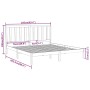 Weißer Massivholzbettrahmen 160x200 cm von vidaXL, Betten und Lattenroste - Ref: Foro24-3106779, Preis: 125,15 €, Rabatt: %