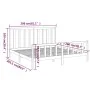 Estructura de cama de madera maciza de pino negra 200x200 cm de vidaXL, Camas y somieres - Ref: Foro24-3106727, Precio: 203,8...