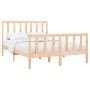 Solid pine wood bed frame 140x190 cm by vidaXL, Beds and slatted bases - Ref: Foro24-3106683, Price: 127,61 €, Discount: %