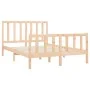 Bettgestell aus massivem Kiefernholz, 140 x 190 cm von vidaXL, Betten und Lattenroste - Ref: Foro24-3106683, Preis: 125,96 €,...