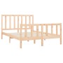 Solid pine wood bed frame 140x190 cm by vidaXL, Beds and slatted bases - Ref: Foro24-3106683, Price: 127,61 €, Discount: %