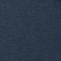 Cortinas opacas con ganchos look de lino 2 pzas azul 140x245 cm
