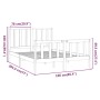 Solid pine wood bed frame 160x200 cm by vidaXL, Beds and slatted bases - Ref: Foro24-3106713, Price: 131,35 €, Discount: %