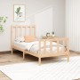 Solid pine wood bed frame 90x200 cm by vidaXL, Beds and slatted bases - Ref: Foro24-3106688, Price: 88,41 €, Discount: %