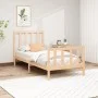 Solid pine wood bed frame 90x200 cm by vidaXL, Beds and slatted bases - Ref: Foro24-3106688, Price: 87,36 €, Discount: %