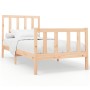 Solid pine wood bed frame 90x200 cm by vidaXL, Beds and slatted bases - Ref: Foro24-3106688, Price: 88,41 €, Discount: %