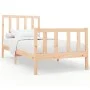 Solid pine wood bed frame 90x200 cm by vidaXL, Beds and slatted bases - Ref: Foro24-3106688, Price: 87,36 €, Discount: %