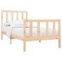 Solid pine wood bed frame 90x200 cm by vidaXL, Beds and slatted bases - Ref: Foro24-3106688, Price: 88,41 €, Discount: %