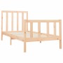 Solid pine wood bed frame 90x200 cm by vidaXL, Beds and slatted bases - Ref: Foro24-3106688, Price: 88,41 €, Discount: %