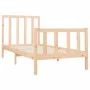 Solid pine wood bed frame 90x200 cm by vidaXL, Beds and slatted bases - Ref: Foro24-3106688, Price: 87,36 €, Discount: %