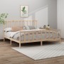Bettgestell aus massivem Kiefernholz, 200 x 200 cm von vidaXL, Betten und Lattenroste - Ref: Foro24-3106723, Preis: 143,78 €,...