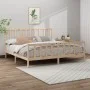 Solid pine wood bed frame 200x200 cm by vidaXL, Beds and slatted bases - Ref: Foro24-3106723, Price: 142,08 €, Discount: %