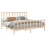 Bettgestell aus massivem Kiefernholz, 200 x 200 cm von vidaXL, Betten und Lattenroste - Ref: Foro24-3106723, Preis: 143,78 €,...