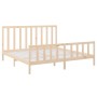 Solid pine wood bed frame 200x200 cm by vidaXL, Beds and slatted bases - Ref: Foro24-3106723, Price: 143,78 €, Discount: %