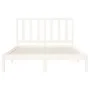 Weißer Massivholzbettrahmen 120x200 cm von vidaXL, Betten und Lattenroste - Ref: Foro24-3106764, Preis: 112,95 €, Rabatt: %
