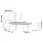 Weißer Massivholzbettrahmen 120x200 cm von vidaXL, Betten und Lattenroste - Ref: Foro24-3106764, Preis: 112,95 €, Rabatt: %