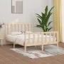 Solid wood bed frame 160x200 cm by vidaXL, Beds and slatted bases - Ref: Foro24-3106843, Price: 127,97 €, Discount: %