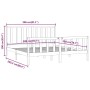 Weißer Massivholzbettrahmen 200x200 cm von vidaXL, Betten und Lattenroste - Ref: Foro24-3106854, Preis: 151,31 €, Rabatt: %