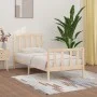 Solid wood bed frame 90x200 cm by vidaXL, Beds and slatted bases - Ref: Foro24-3106818, Price: 84,85 €, Discount: %