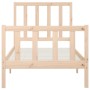 Solid wood bed frame 90x200 cm by vidaXL, Beds and slatted bases - Ref: Foro24-3106818, Price: 85,86 €, Discount: %