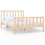 Solid pine wood bed frame 120x200 cm by vidaXL, Beds and slatted bases - Ref: Foro24-3106698, Price: 117,77 €, Discount: %