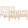 Solid pine wood bed frame 120x200 cm by vidaXL, Beds and slatted bases - Ref: Foro24-3106698, Price: 117,77 €, Discount: %