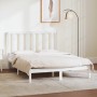 Massiver Bettrahmen aus weißem Kiefernholz, 140 x 190 cm von vidaXL, Betten und Lattenroste - Ref: Foro24-3106619, Preis: 124...