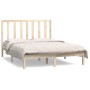 Solid pine wood bed frame 135x190 cm by vidaXL, Beds and slatted bases - Ref: Foro24-3106613, Price: 133,20 €, Discount: %