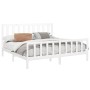 Estructura de cama madera maciza de pino blanco 200x200 cm de vidaXL, Camas y somieres - Ref: Foro24-3106724, Precio: 155,93 ...