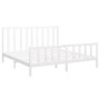 Estructura de cama madera maciza de pino blanco 200x200 cm de vidaXL, Camas y somieres - Ref: Foro24-3106724, Precio: 155,93 ...