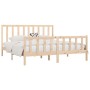 Solid wood bed frame 200x200 cm by vidaXL, Beds and slatted bases - Ref: Foro24-3106853, Price: 144,12 €, Discount: %