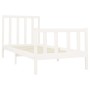 Estructura de cama madera maciza de pino blanco 90x200 cm de vidaXL, Camas y somieres - Ref: Foro24-3106689, Precio: 96,03 €,...