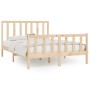 Solid wood bed frame 120x200 cm by vidaXL, Beds and slatted bases - Ref: Foro24-3106828, Price: 116,20 €, Discount: %