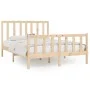 Solid wood bed frame 120x200 cm by vidaXL, Beds and slatted bases - Ref: Foro24-3106828, Price: 114,74 €, Discount: %