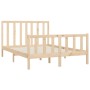 Solid wood bed frame 120x200 cm by vidaXL, Beds and slatted bases - Ref: Foro24-3106828, Price: 116,20 €, Discount: %