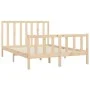 Solid wood bed frame 120x200 cm by vidaXL, Beds and slatted bases - Ref: Foro24-3106828, Price: 114,74 €, Discount: %