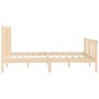 Solid wood bed frame 120x200 cm by vidaXL, Beds and slatted bases - Ref: Foro24-3106828, Price: 116,20 €, Discount: %